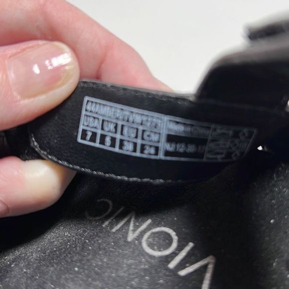 Vionic Women’s Amber Adjustable Leather Orthotic Sandals Black Size 7 - Picture 8 of 10